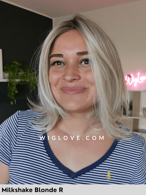 dubai belle tress parucca long bob scalato liscio city collection lacefront riga centrale retro aperto