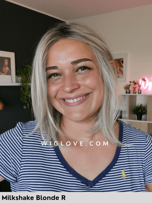 dubai belle tress parucca long bob scalato liscio city collection lacefront riga centrale retro aperto