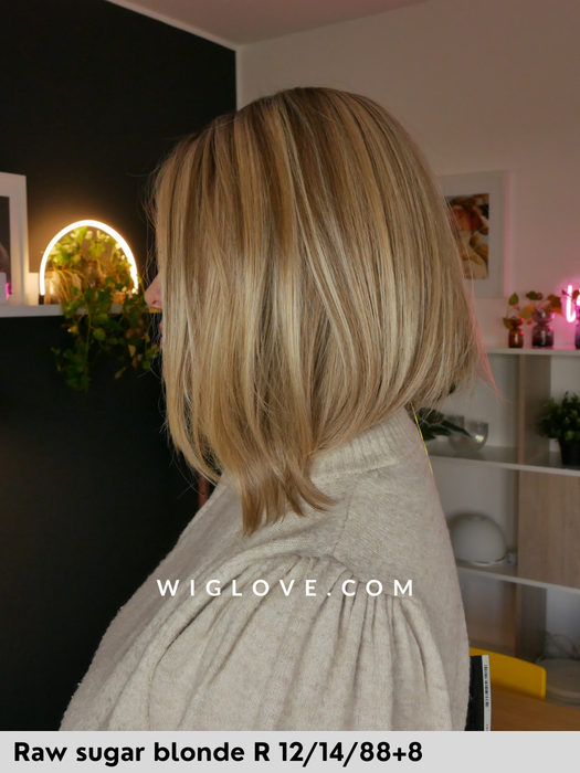dubai belle tress parucca long bob scalato liscio city collection lacefront riga centrale retro aperto