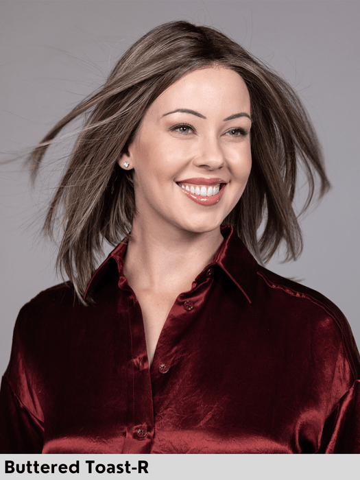 DUBAI - riga centrale, attaccatura naturale - Wig Love - Parrucca SinteticaButtered Toast Rooted