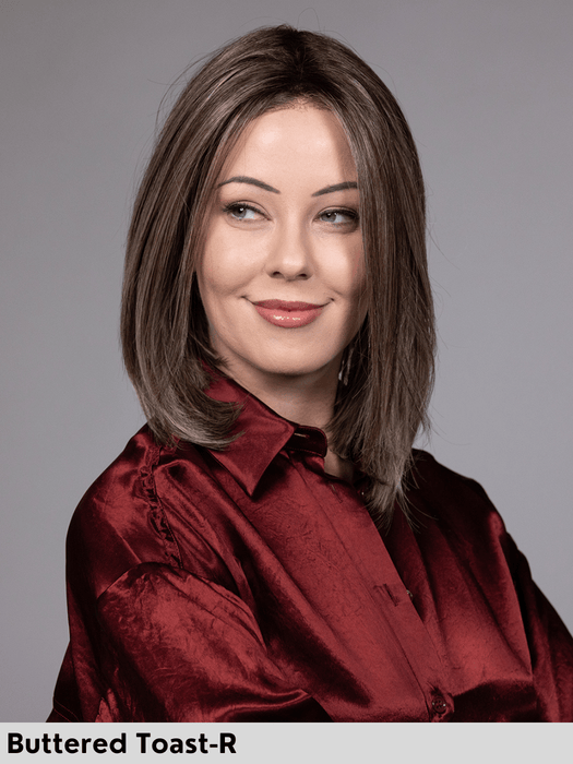 DUBAI - riga centrale, attaccatura naturale - Wig Love - Parrucca SinteticaButtered Toast Rooted