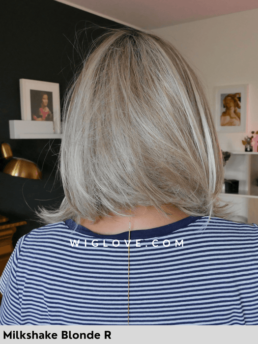 dubai belle tress parucca long bob scalato liscio city collection lacefront riga centrale retro aperto