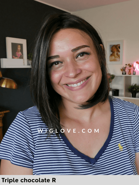 dubai belle tress parucca long bob scalato liscio city collection lacefront riga centrale retro aperto