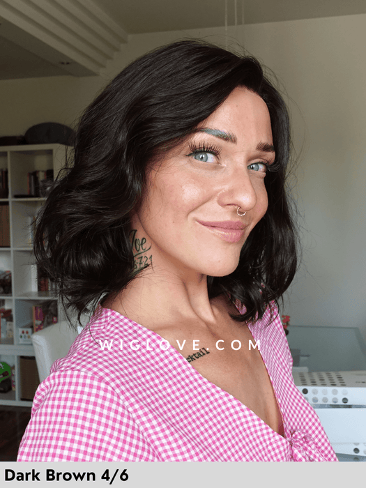 duo beach gisela mayer parrucca capello misto alle spalle mosso long bob doppio monofilamento lacefront retro fatto a macchina chiuso