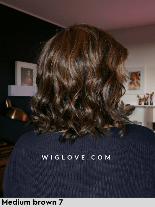 duo beach gisela mayer parrucca capello misto alle spalle mosso long bob doppio monofilamento lacefront retro fatto a macchina chiuso