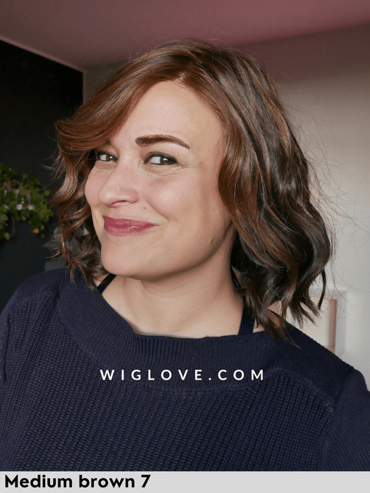 duo beach gisela mayer parrucca capello misto alle spalle mosso long bob doppio monofilamento lacefront retro fatto a macchina chiuso