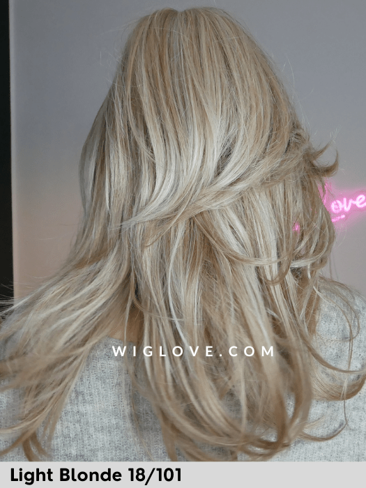 DUO ERICA - capelli misti - attaccatura naturale, riga libera e poliuretano - Wig Love - Parrucca Capelli MistiLight Blonde 18/101