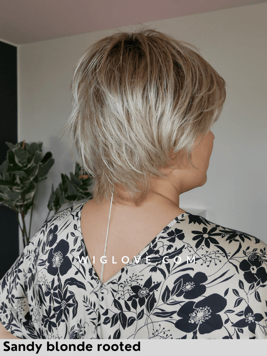 EASY - riga sinistra, attaccatura naturale - Wig Love - Parrucca SinteticaDark Chocolate Mix