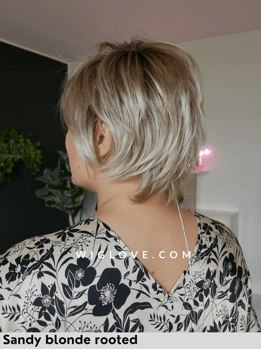 EASY - riga sinistra, attaccatura naturale - Wig Love - Parrucca SinteticaDark Chocolate Mix