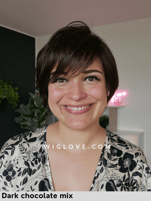 EASY - riga sinistra, attaccatura naturale - Wig Love - Parrucca SinteticaLight Champagne Rooted