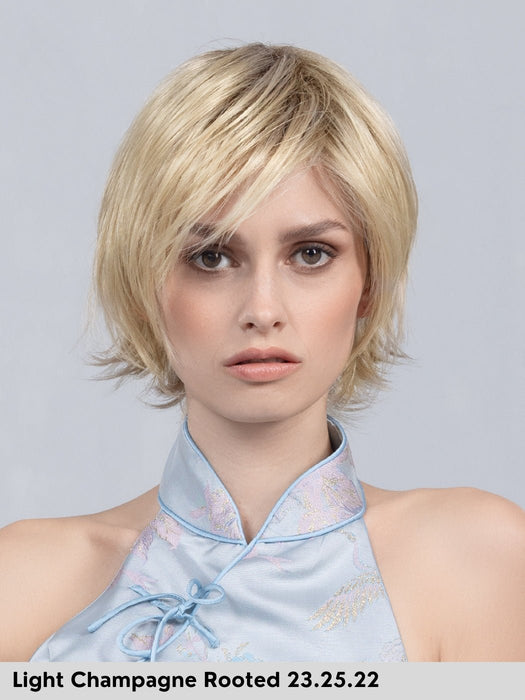 EASY - riga sinistra, attaccatura naturale - Wig Love - Parrucca SinteticaMetallic Blonde Rooted