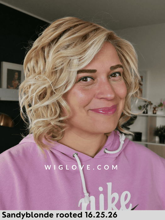 eclat ellen wille parrucca sintetica termoresistente fatta a mano riga libera lacefront attaccatura naturale monofilamento mossa alle spalle 