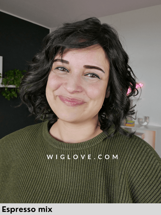 eclat ellen wille parrucca sintetica termoresistente fatta a mano riga libera lacefront attaccatura naturale monofilamento mossa alle spalle 