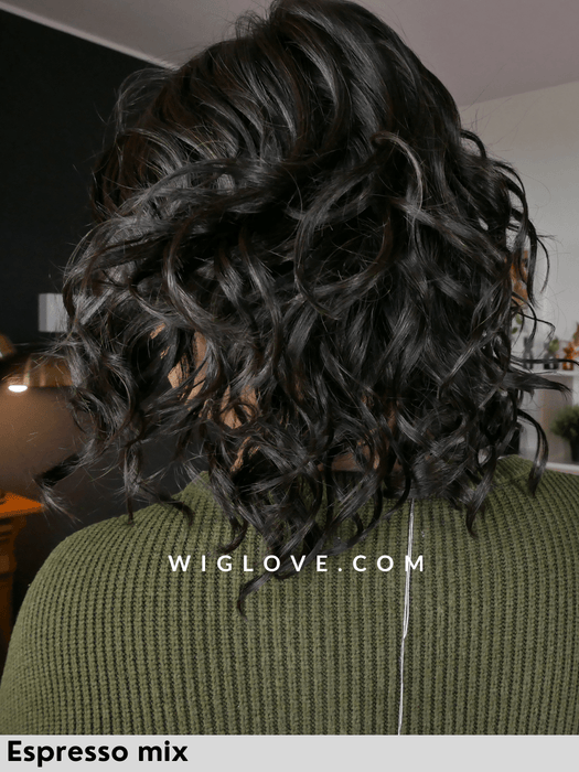 eclat ellen wille parrucca sintetica termoresistente fatta a mano riga libera lacefront attaccatura naturale monofilamento mossa alle spalle 