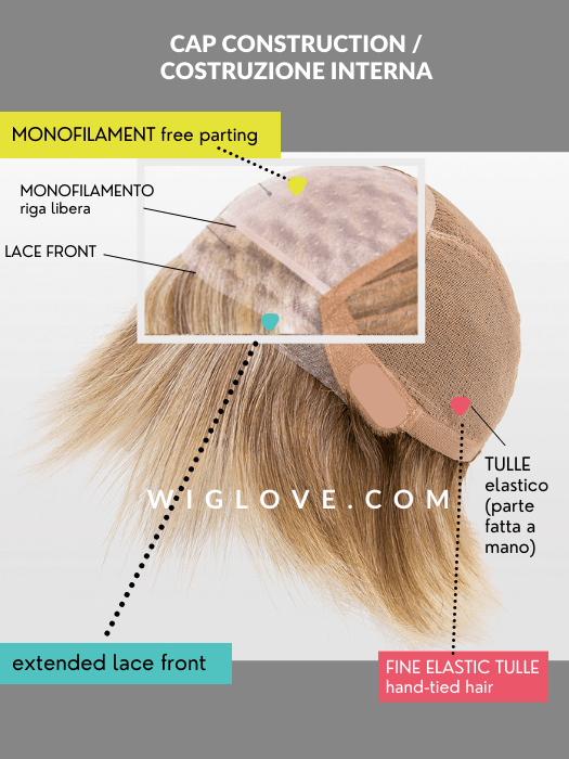 ECLAT I Pronta Consegna 24/48 ore - Wig Love - Parrucca SinteticaSandy Blonde Rooted