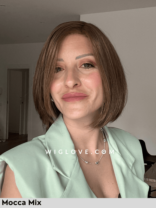 elite ellen wille mocca mix parrucca sintetica tradizionale attaccatura naturale monofilamento leggera piega liscia mocca mix