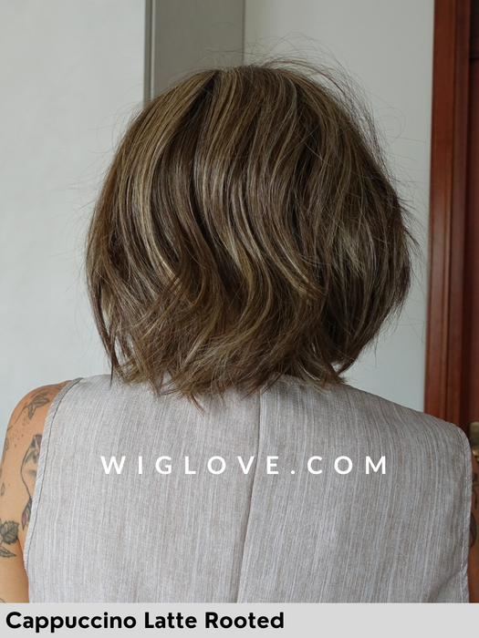 emilia belle tress parrucca 100% fatta a mano sintetica resistente al calore lacefront poliuretano antisciovolo monofilamento taglia M 