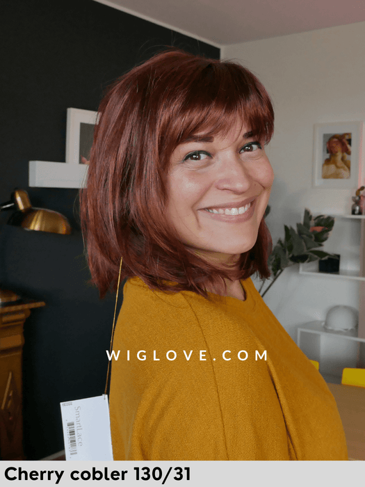 emilia jon renau parrucca sintetica tradizionale con frangetta lacefront piega liscia riga libera