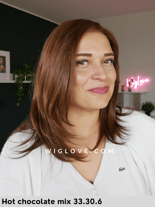 emotion ellen wille parrucca lunga capello naturale remy inserti in poliuretano fatta a mano lacefront riga libera taglie S e M dispositivo medico CE