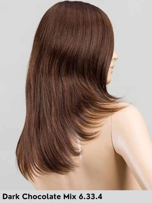 EMOTION - Taglia S - Parrucca capelli Naturali Remy - 100% fatta a mano - Wig Love - Parrucca Capelli VeriDark Chocolate Mix