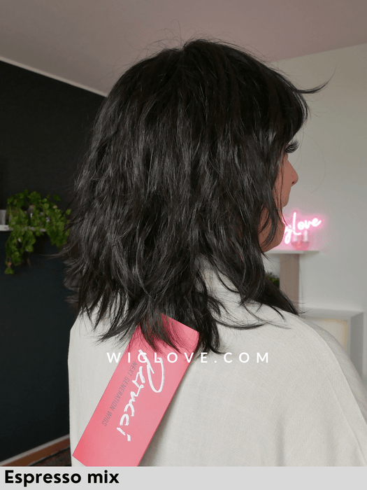 ENERGY - attaccatura naturale, monofilamento vortice - Wig Love - Parrucca SinteticaEspresso Mix
