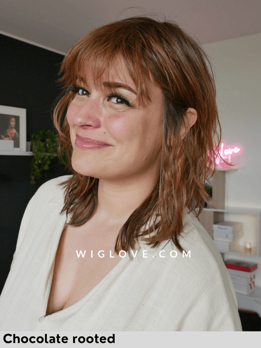 ENERGY - attaccatura naturale, monofilamento vortice - Wig Love - Parrucca SinteticaEspresso Mix