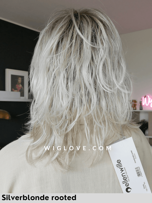 ENERGY - attaccatura naturale, monofilamento vortice - Wig Love - Parrucca SinteticaSilver Blonde Rooted