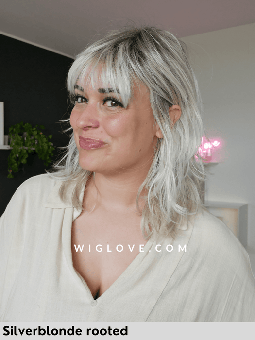 ENERGY - attaccatura naturale, monofilamento vortice - Wig Love - Parrucca SinteticaSilver Blonde Rooted