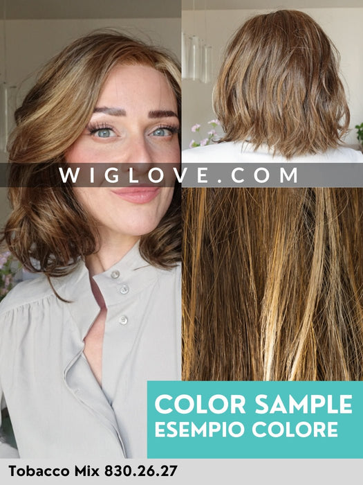 ENERGY - attaccatura naturale, monofilamento vortice - Wig Love - Parrucca SinteticaTobacco Mix