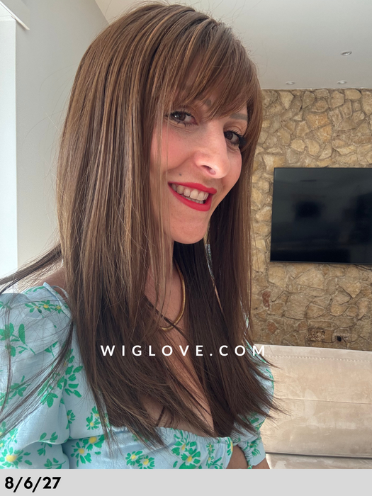 energy club gisela mayer parrucca lunga con frangia basic cap retro aperto e fatto a macchina fibra sintetica termoresistente