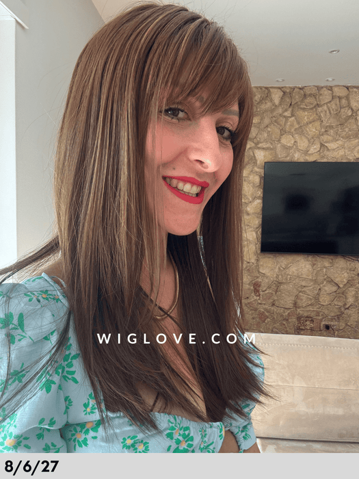 energy club gisela mayer parrucca lunga con frangia basic cap retro aperto e fatto a macchina fibra sintetica termoresistente