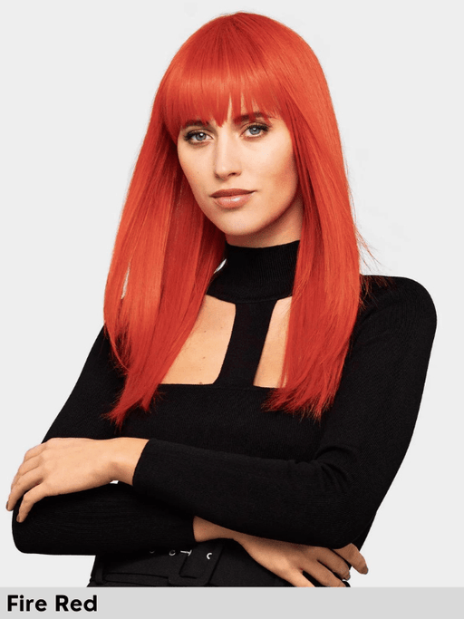 ENERGY CLUB - monofilamento vortice, no lace front - Wig Love - Parrucca SinteticaFire Red