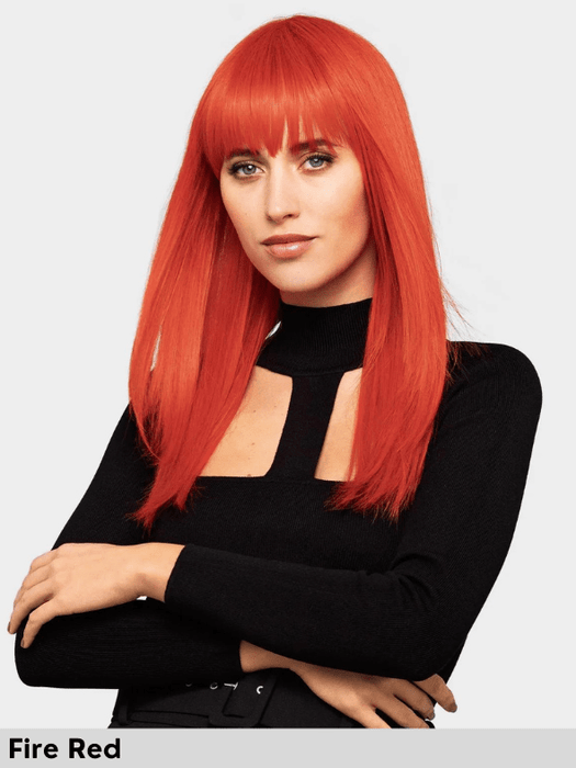 ENERGY CLUB - monofilamento vortice, no lace front - Wig Love - Parrucca SinteticaFire Red