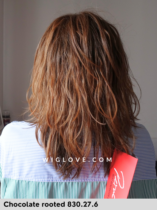 ENERGY - attaccatura naturale, monofilamento vortice - Wig Love - Parrucca SinteticaChocolate Rooted