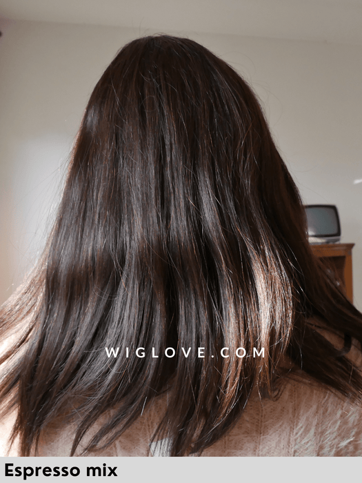 energy hh medium gisela mayer parrucca capelli naturali media scalata riga sinistra monofilamento laterale lacefront attaccatura naturale retro fatto a macchina