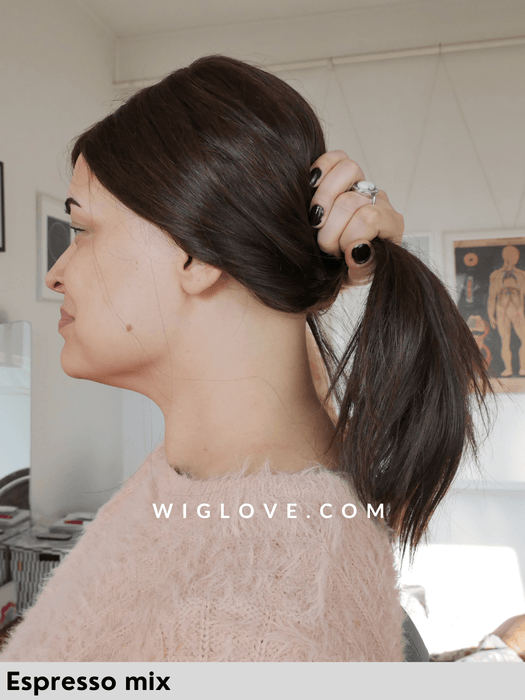 energy hh medium gisela mayer parrucca capelli naturali media scalata riga sinistra monofilamento laterale lacefront attaccatura naturale retro fatto a macchina