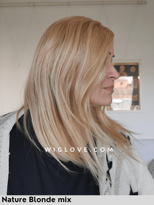 energy hh medium gisela mayer parrucca capelli naturali media scalata riga sinistra monofilamento laterale lacefront attaccatura naturale retro fatto a macchina