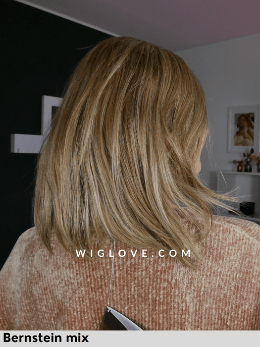 energy hh short gisela mayer parrucca capelli naturali alle spalle scalata riga sinistra monofilamento laterale lacefront attaccatura naturale retro fatto a macchina