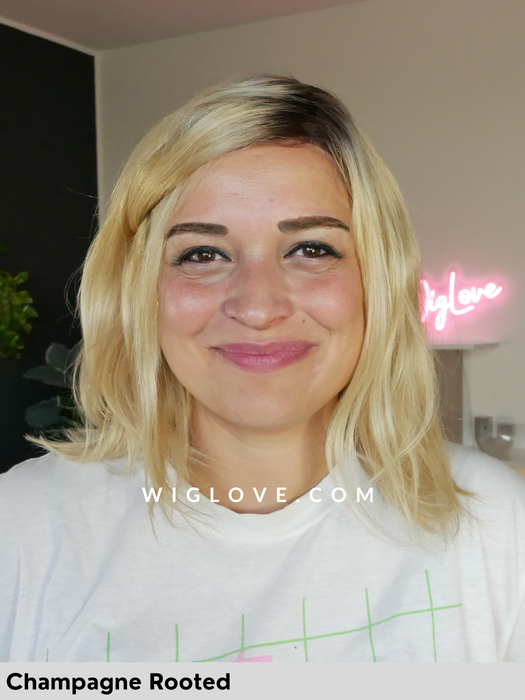 energy hh short gisela mayer parrucca capelli naturali alle spalle scalata riga sinistra monofilamento laterale lacefront attaccatura naturale retro fatto a macchina