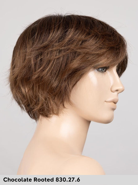 ESCAPE SOFT - 100% fatta a mano, attaccatura naturale, monofilamento rivestito - Wig Love - Parrucca SinteticaChocolate Rooted