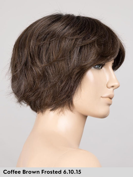 ESCAPE SOFT - 100% fatta a mano, attaccatura naturale, monofilamento rivestito - Wig Love - Parrucca SinteticaCoffee Brown Frosted