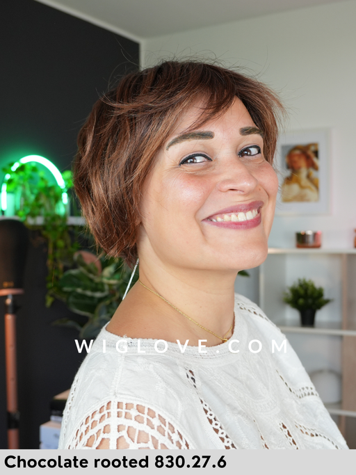 ESCAPE SOFT - 100% fatta a mano, attaccatura naturale, monofilamento rivestito - Wig Love 