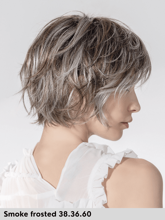 ESCAPE SOFT - 100% fatta a mano, attaccatura naturale, monofilamento rivestito - Wig Love - Parrucca SinteticaSmoke Frosted