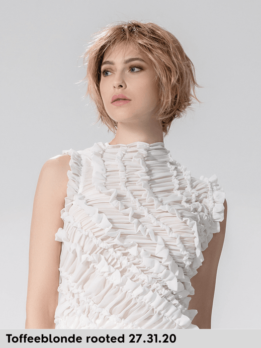 ESCAPE SOFT - 100% fatta a mano, attaccatura naturale, monofilamento rivestito - Wig Love - Parrucca SinteticaToffee Blonde Rooted