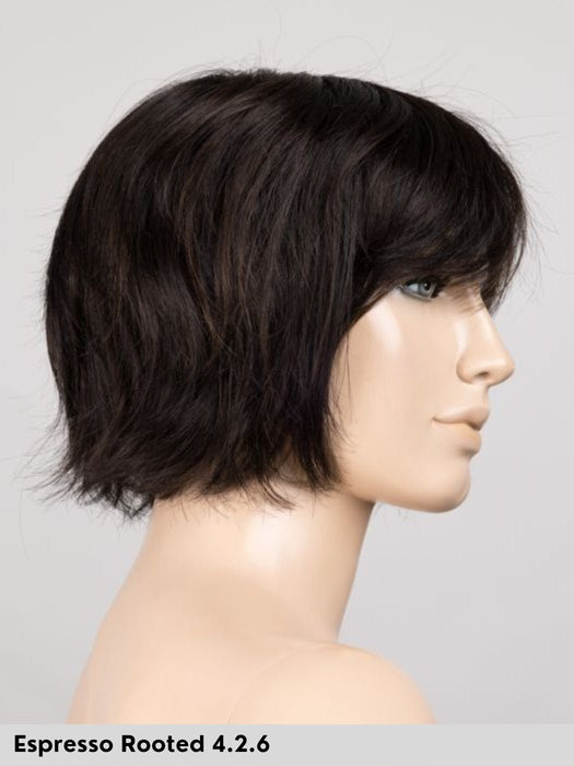 ESCAPE SOFT - 100% fatta a mano, attaccatura naturale, monofilamento rivestito - Wig Love - Parrucca SinteticaEspresso Rooted