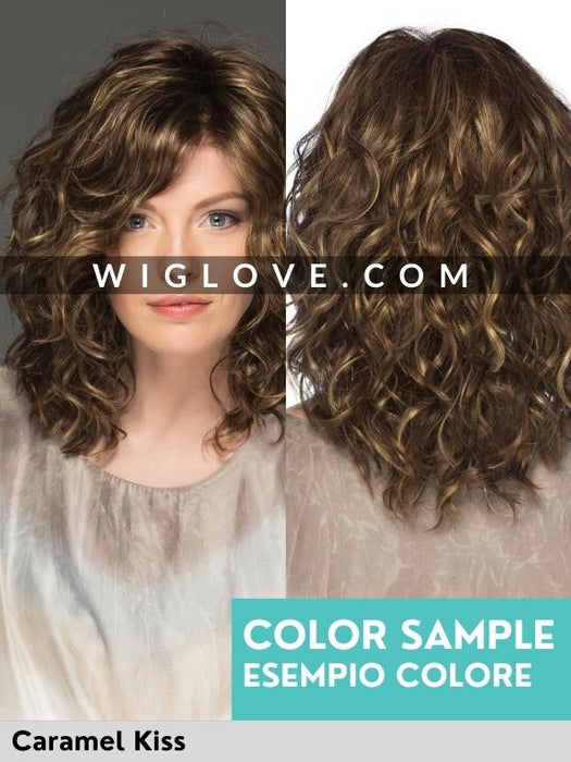 SOMERS - riga centrale, attaccatura naturale - Wig Love - Parrucca SinteticaCaramel Kiss
