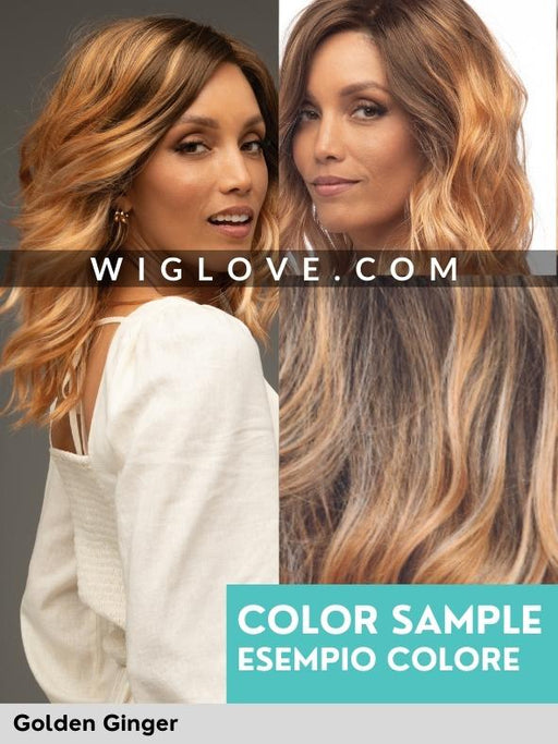 AVALON - riga sinistra, attaccatura naturale - Wig Love - Parrucca SinteticaGolden Ginger