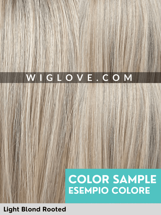 EURO COMO - Capelli Naturali 100% Europei - attaccatura naturale, riga libera - Wig Love - Parrucca Capelli VeriLight Blond Rooted