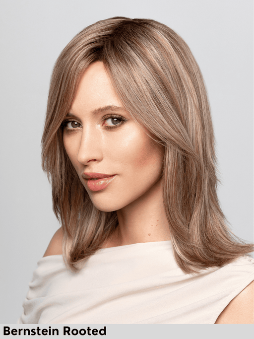 EURO COMO - Capelli Naturali 100% Europei - attaccatura naturale, riga libera - Wig Love - Parrucca Capelli VeriBernstein Rooted