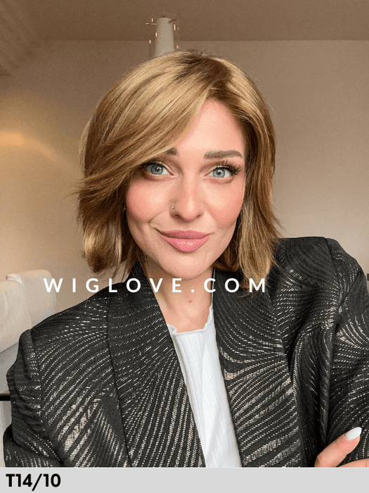 EURO MIX PEARL - Capelli Naturali Europei - attaccatura naturale e riga libera - Wig Love - Parrucca Capelli VeriT14/10